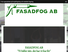 Tablet Screenshot of fasadfog.se